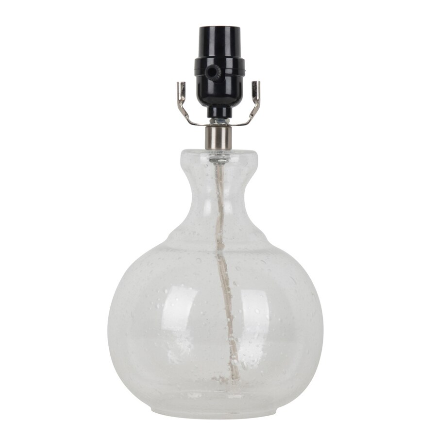 Allen Roth 11 5 In Clear Seeded Glass Electrical Allen Roth 11 5 In Clear Seeded Glass Electrical Lamp Base