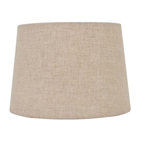Lamp Shades At Lowes Allen Roth 7 In X 10 Tan Linen Fabric Drum Lamp Shade