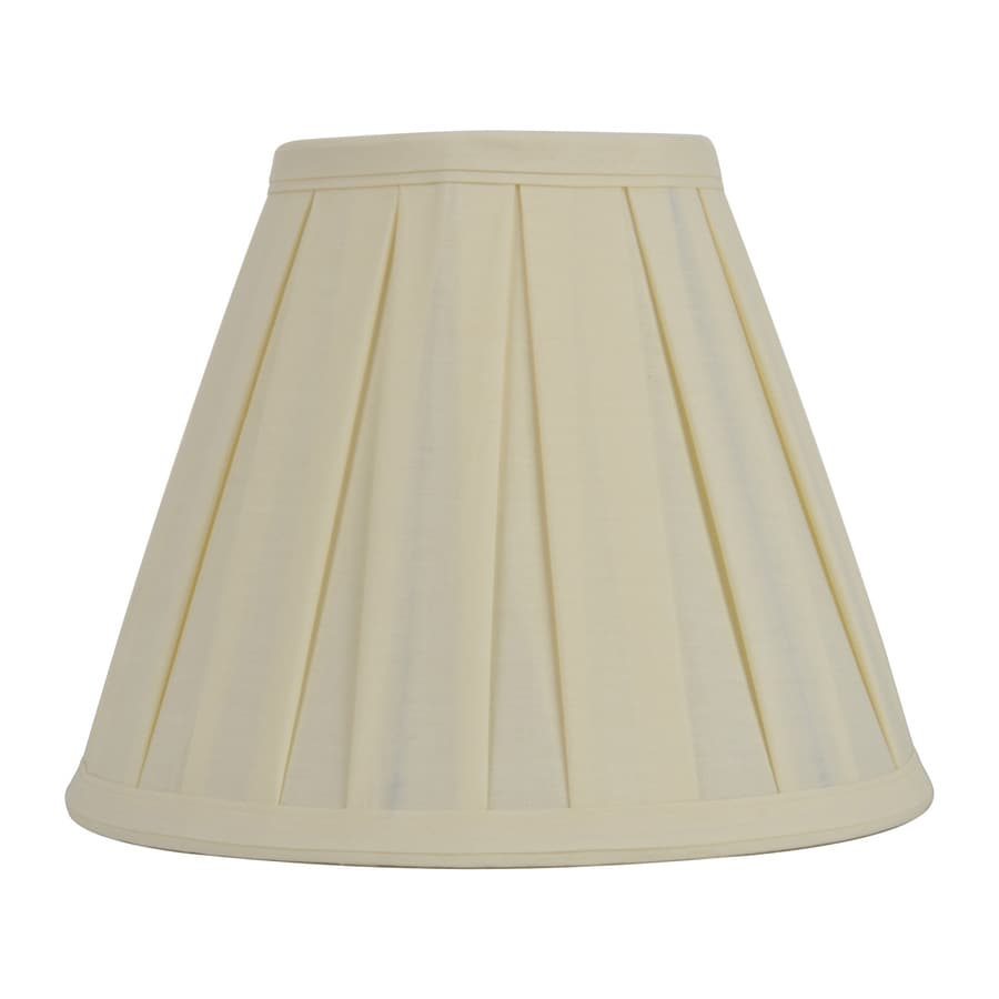 Allen + roth 8-in x 10-in Cream Fabric Bell Lamp Shade at Lowes.com