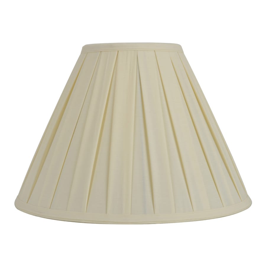 Allen + roth 12.5in x 17in Cream Fabric Bell Lamp Shade at