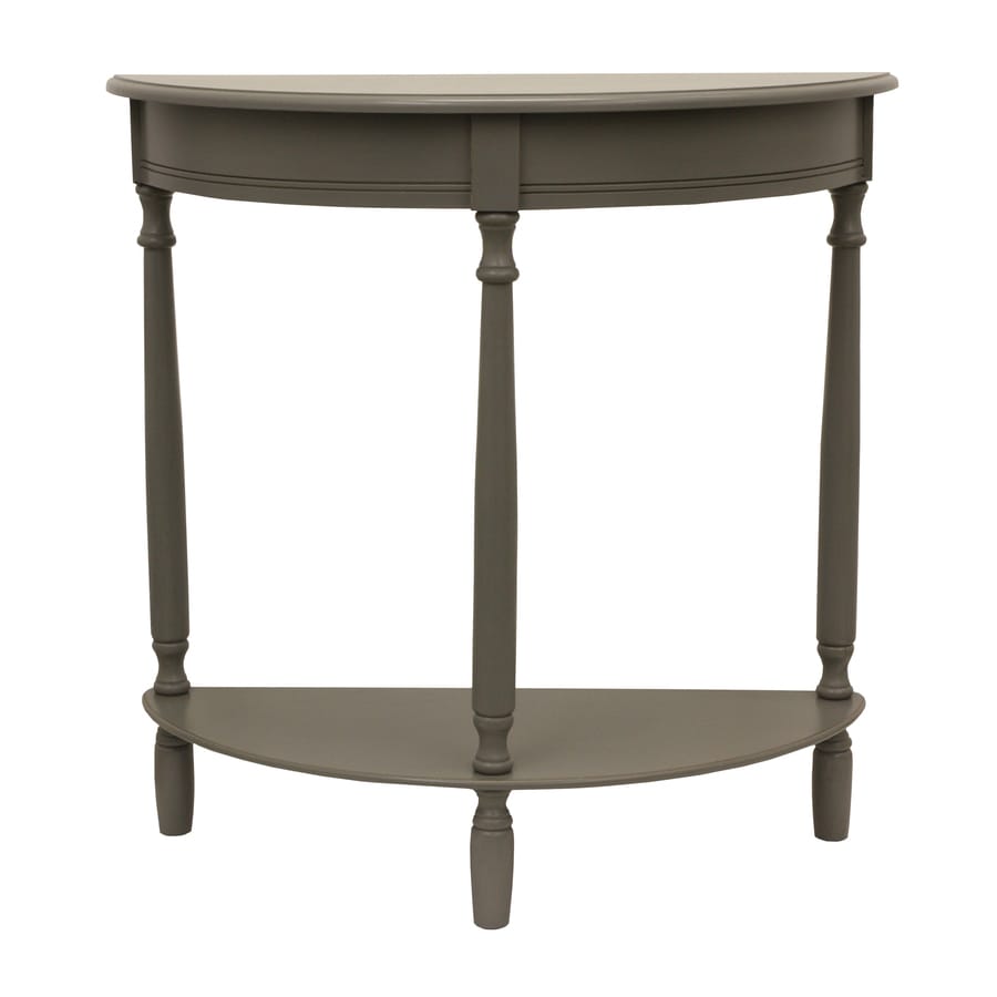 Decor Therapy Eased Edge Grey Oak Half Round End Table At Decor Therapy Eased Edge Grey Oak Half Round End Table