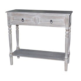 Winter Melody Wood Veneer Casual Console Table