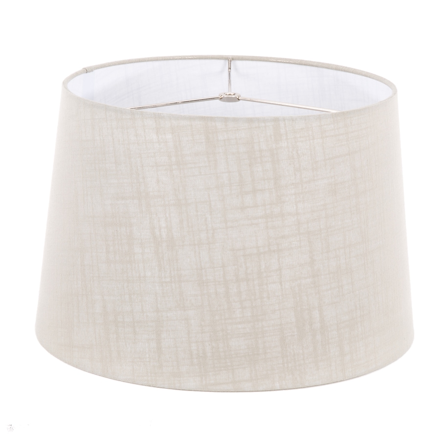 allen + roth 10-in x 15-in Gray Fabric Drum Lamp Shade in the Lamp ...