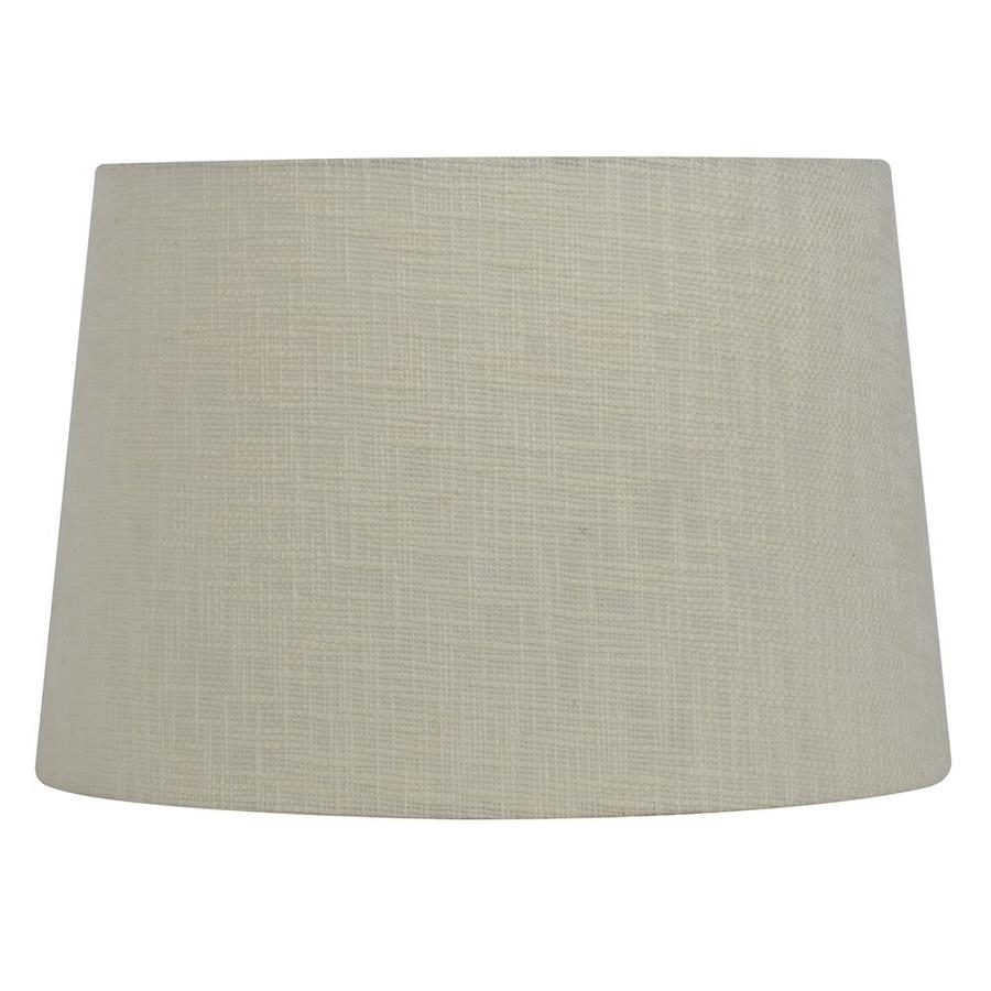 Lamp Shades At Com Allen Roth 10 In X 15 Cream Fabric Drum Lamp Shade