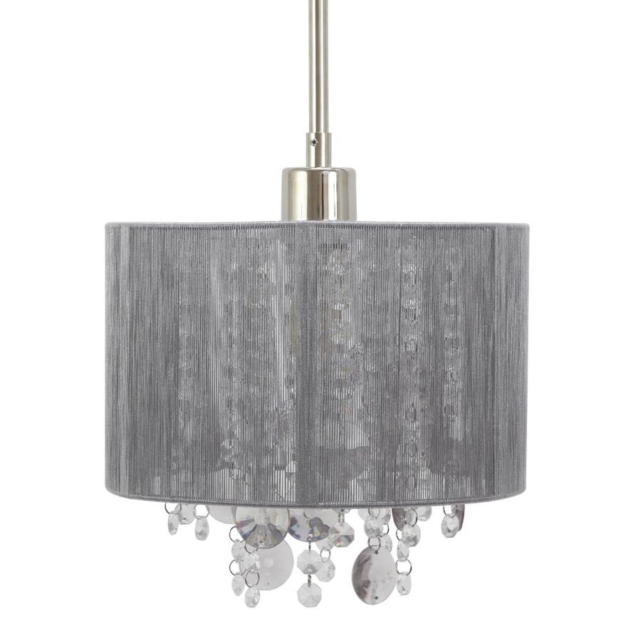 Decor Therapy Pendant Light Industrial Clear Glass Drum Pendant