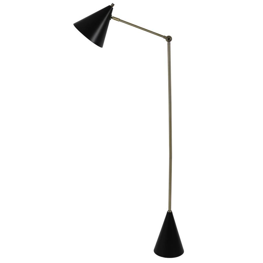 Decor Therapy John Mark 55 In Plated Antique Brass And Painted Black