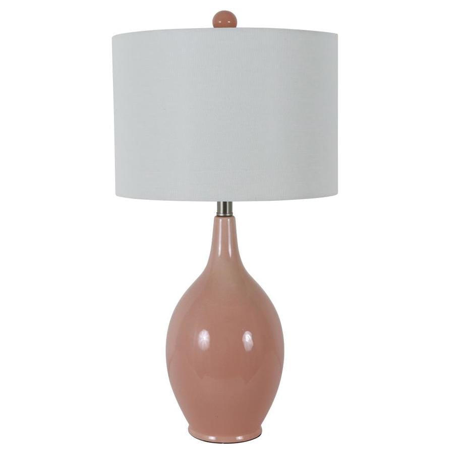 pink and rose gold table lamp