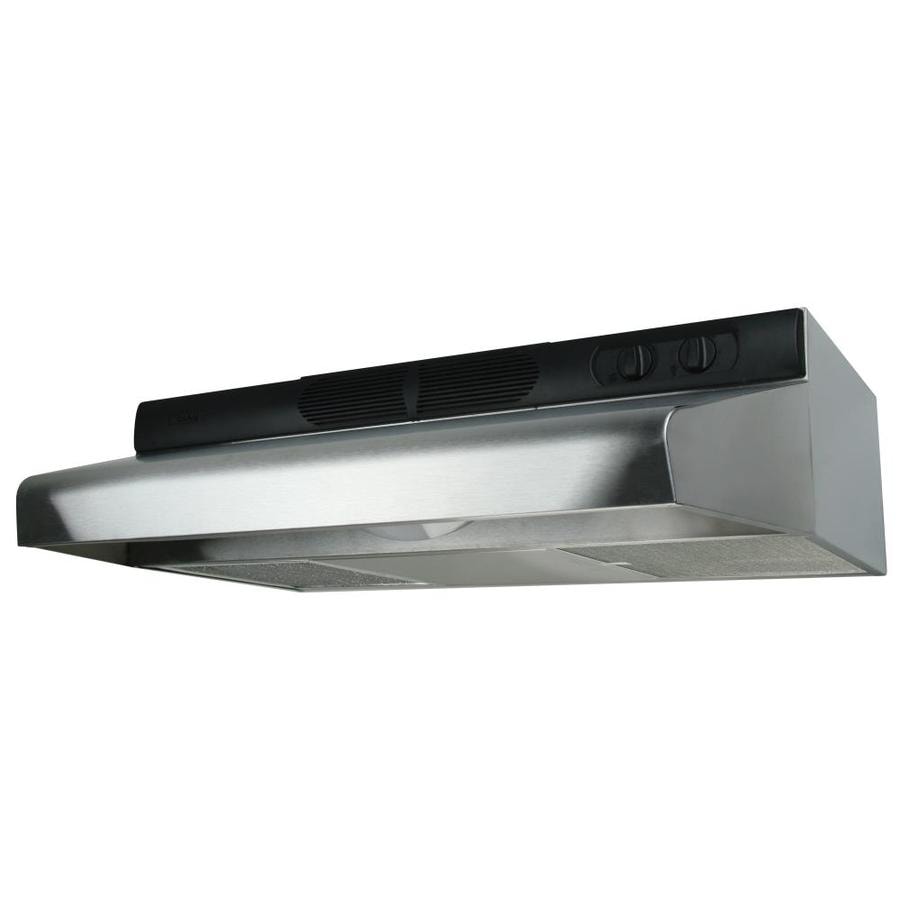 Air King 24-in Convertible Stainless Steel Undercabinet Range Hood (Common: 24 Inch; Actual: 24-in)