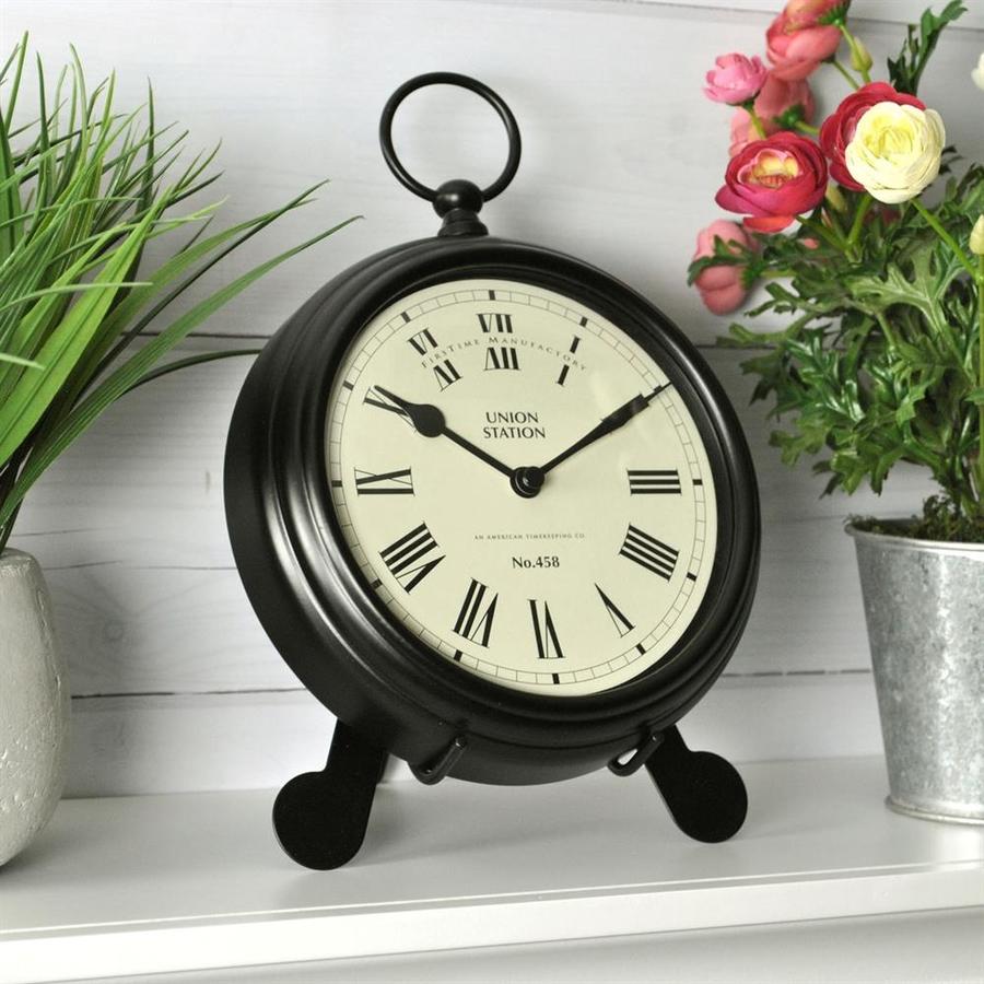 FirsTime Station Pocket Analog Round Tabletop Clock at Lowes.com