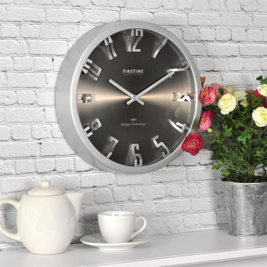 FirsTime Steel Dimension Analog Round Wall Clock at Lowes.com