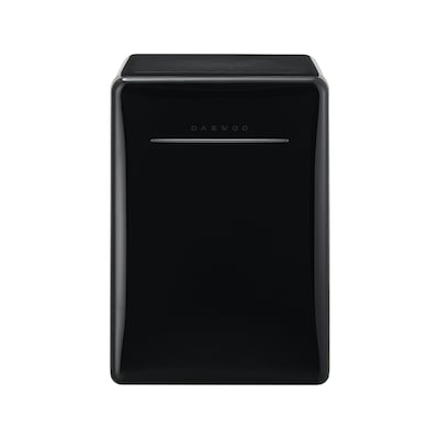 Daewoo Retro 2.8-cu ft Freestanding Compact Refrigerator (Piano Black ...