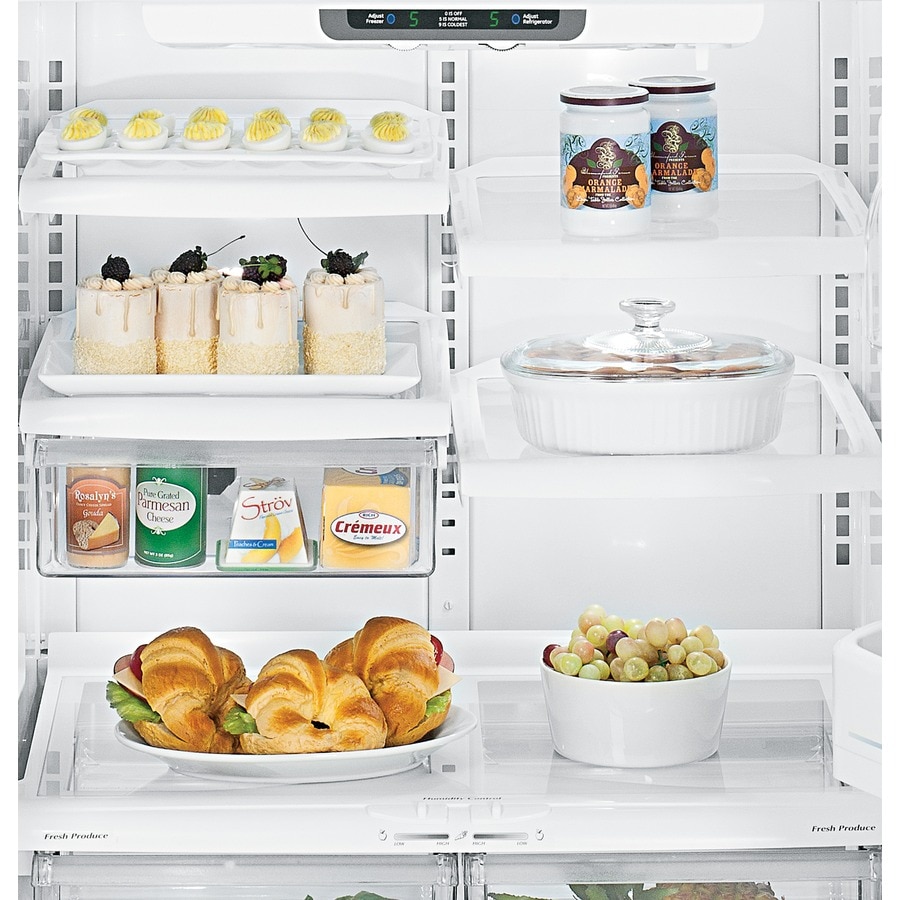 GE 21.7-cu ft Top-Freezer Refrigerator (White) in the Top-Freezer