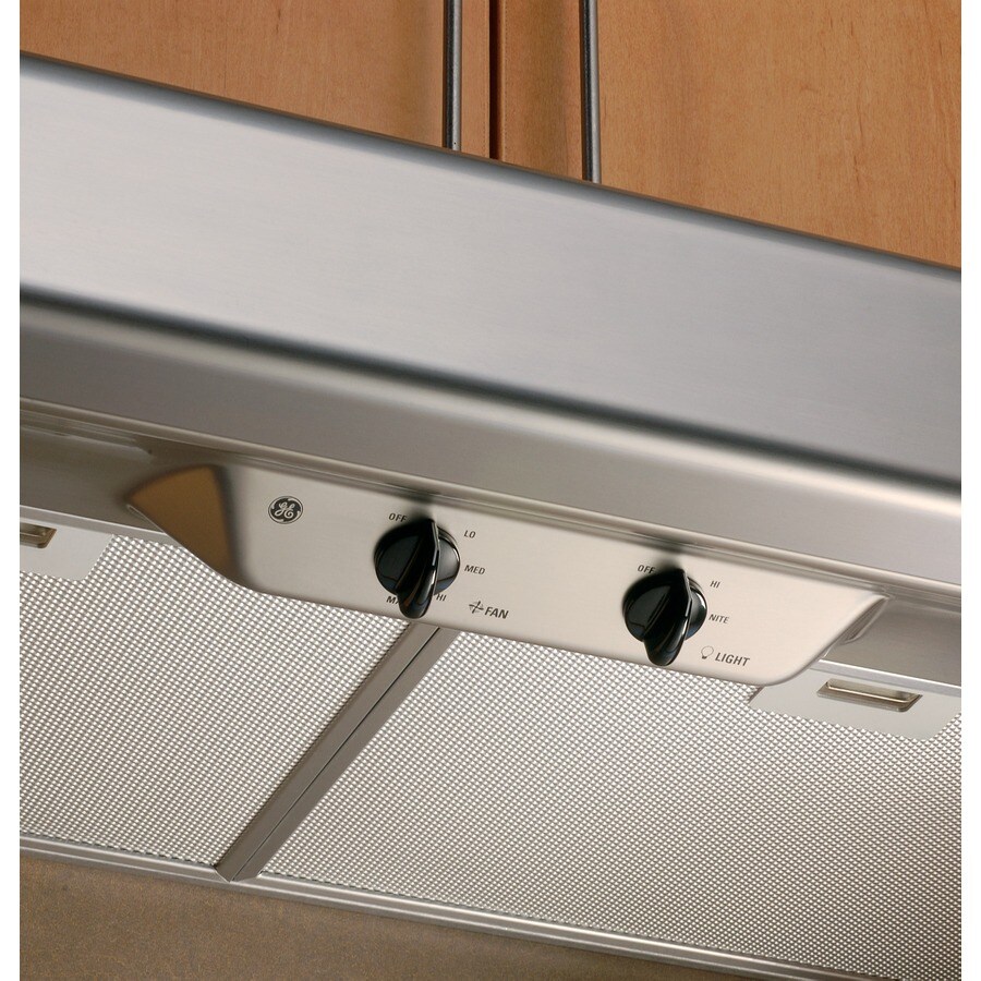 GE Profile Ducted Stainless Steel Undercabinet Range Hood in the ...