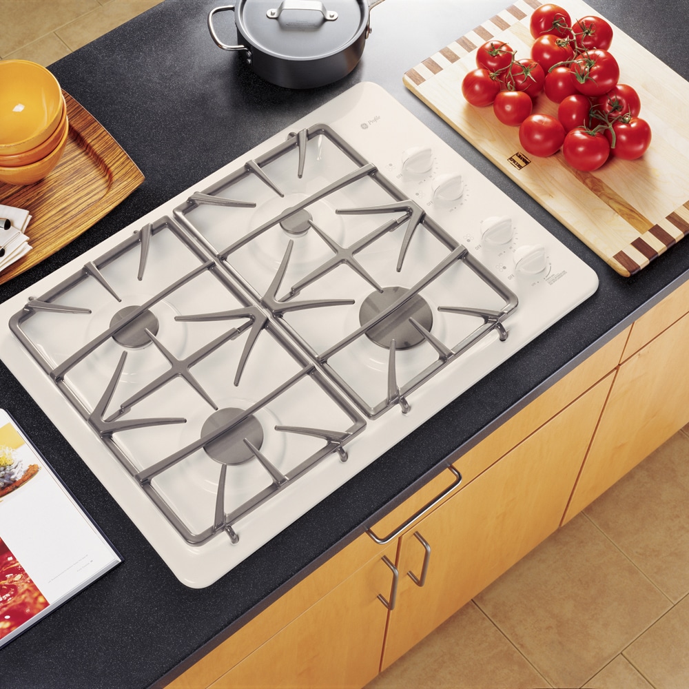 GE Profile 30Inch BuiltIn Gas Cooktop (Color Bisque) at