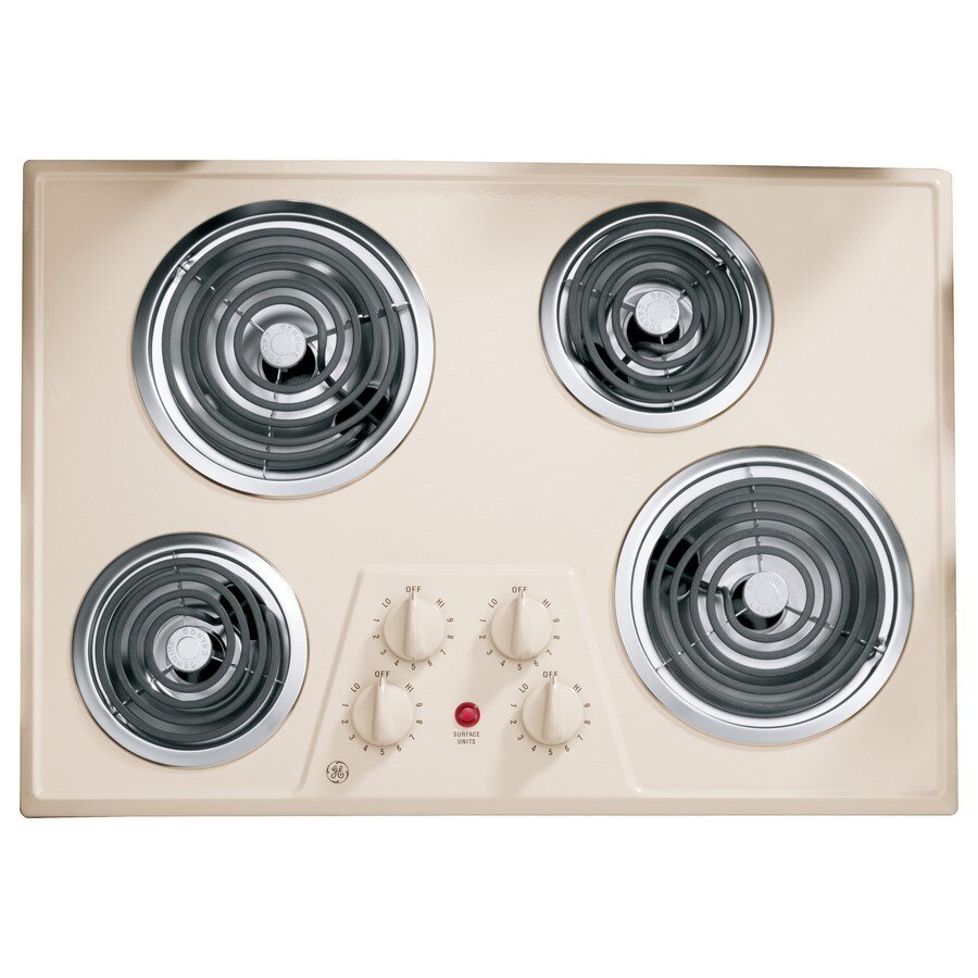 GE 30-in Coil Bisque/Biscuit Electric Cooktop in the