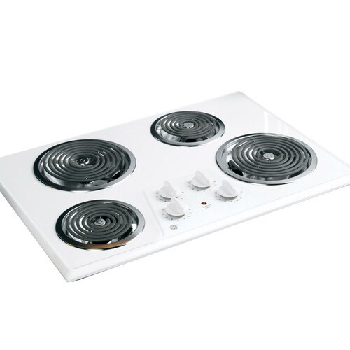 Write A Review About Ge Coil Electric Cooktop White Common 30