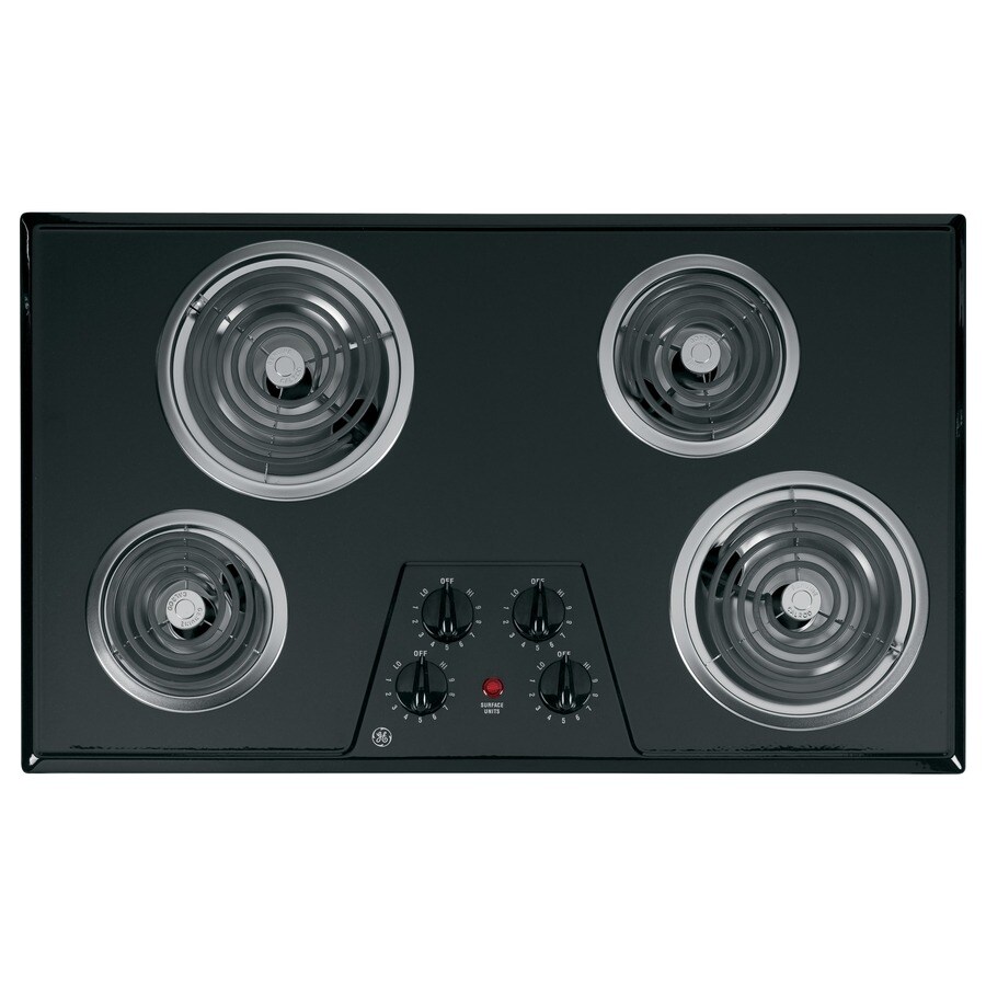 GE 36-in Electric Cooktop (Black) in the Electric Cooktops department ...