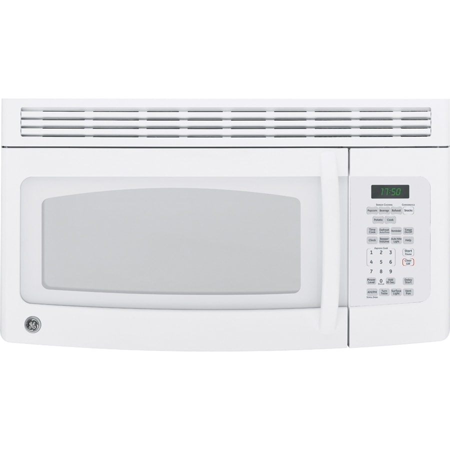 GE® 30Inch, 1.7 Cu. Ft. OvertheRange Microwave Oven (Color White) at