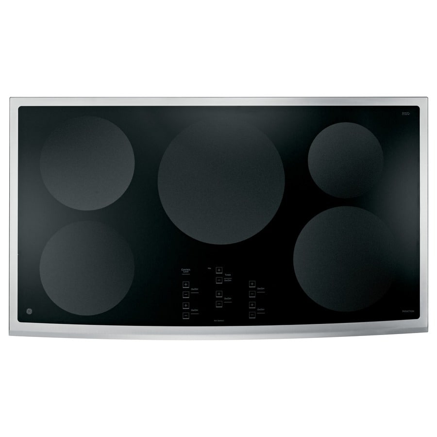 GE PHP960SMSS Profile 36-in Smooth Surface Stainless Steel Electric Cooktop
