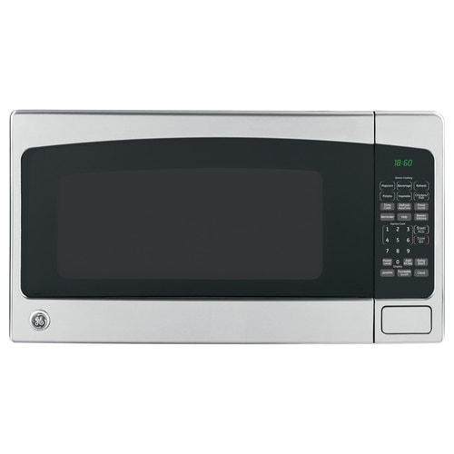 GE 1.8 cu ft 1100Watt Countertop Microwave (Stainless) in the Countertop Microwaves department