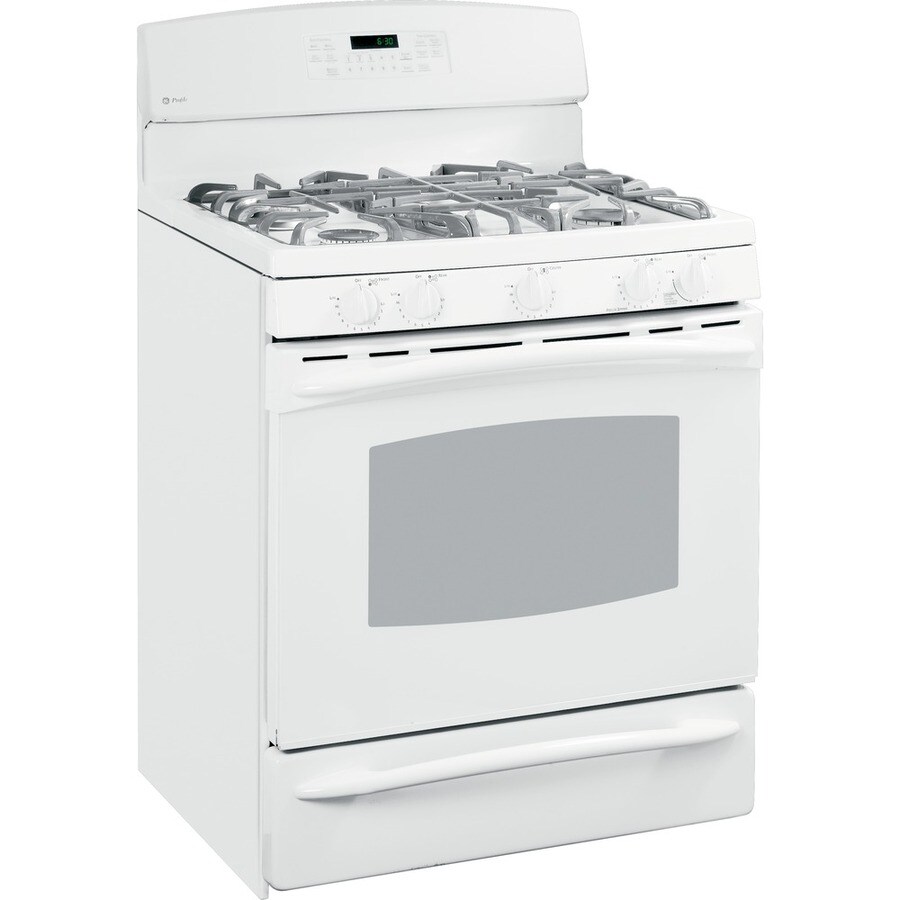 GE Profile 30-Inch 5-Burner Freestanding Gas Range (Color: White) in ...