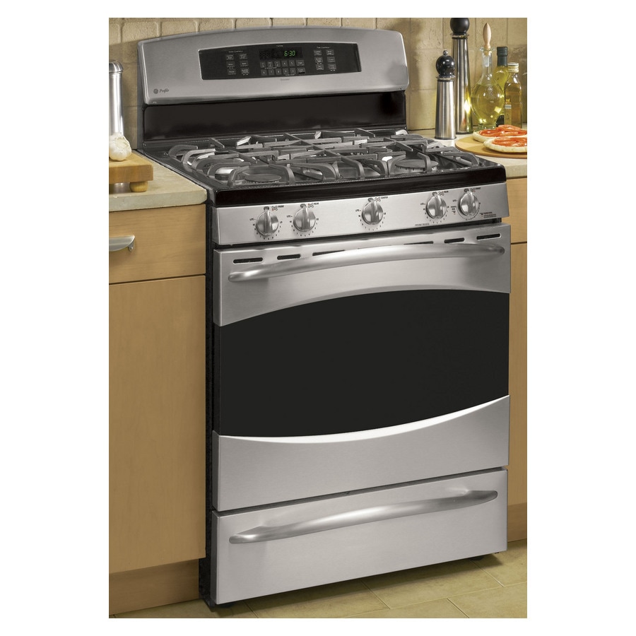 Shop GE Profile 30Inch 5Burner Freestanding Gas Range (Color