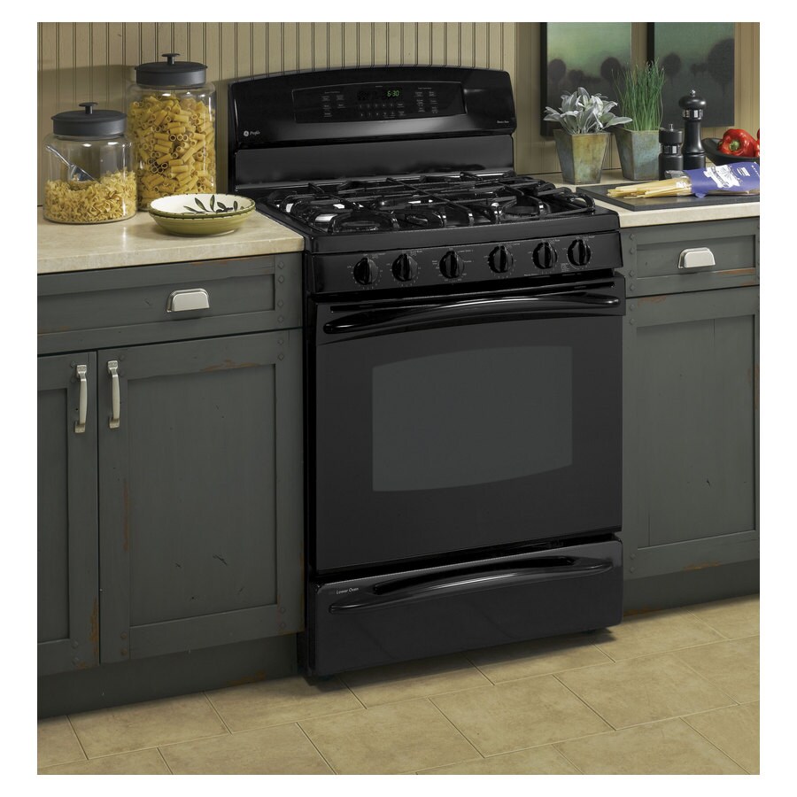 Shop Ge Profile 30 Inch 5 Burner Freestanding Convection Gas Range