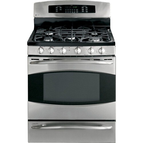 GE Profile 30-Inch Deep Recessed Dual Fuel Range (Color: Stainless ...