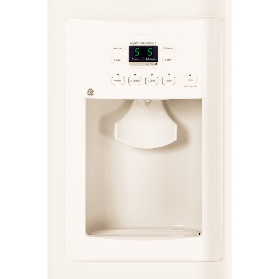 GE 20cu ft SidebySide Refrigerator with Ice Maker (Bisque) at
