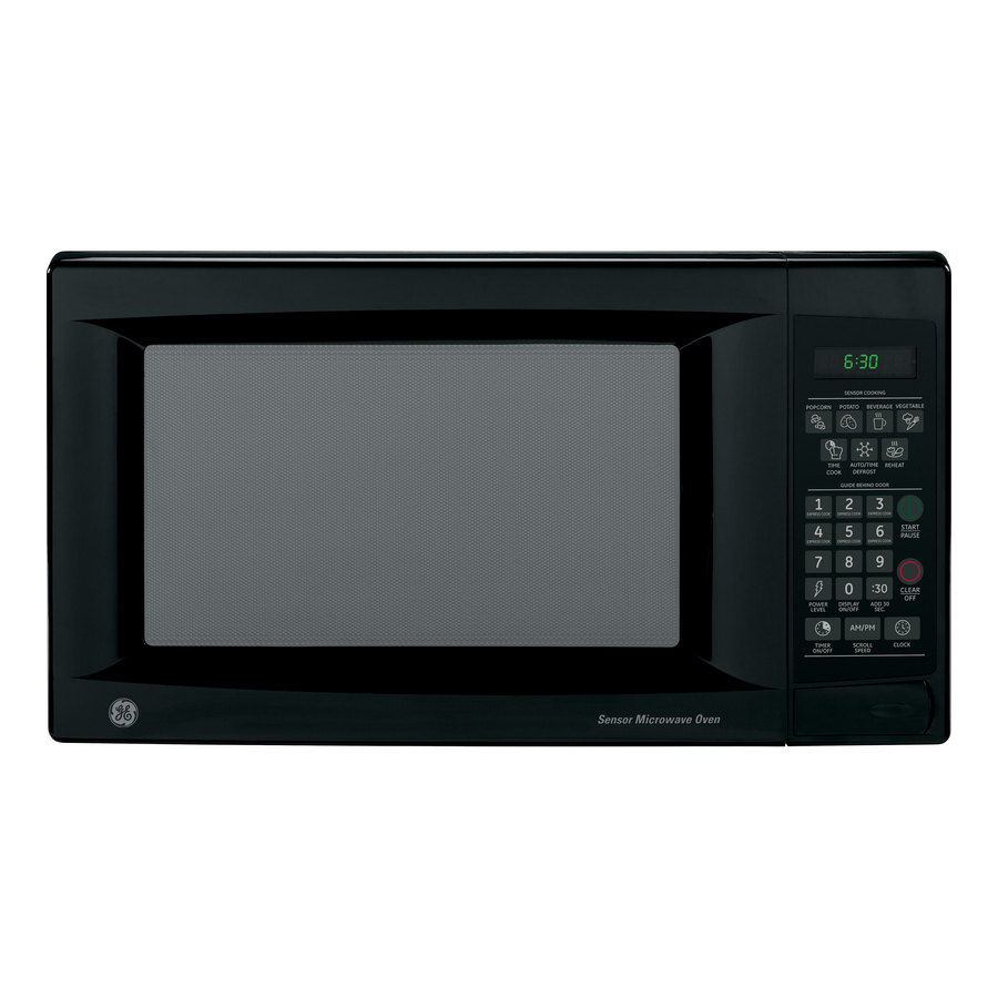 Ge 1 4 Cu Ft 1100 Watt Countertop Microwave Black At Lowes Com