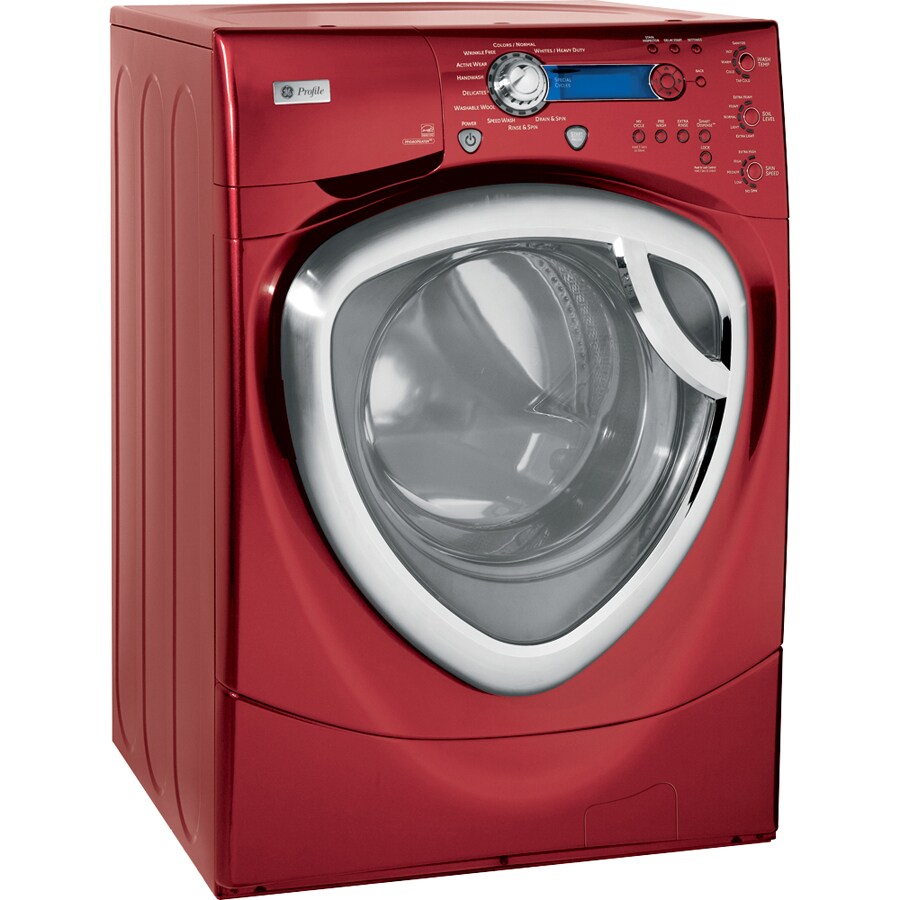 GE Profile 7.5 Cu. Ft. Colossal Capacity Electric Dryer (Color Red) in