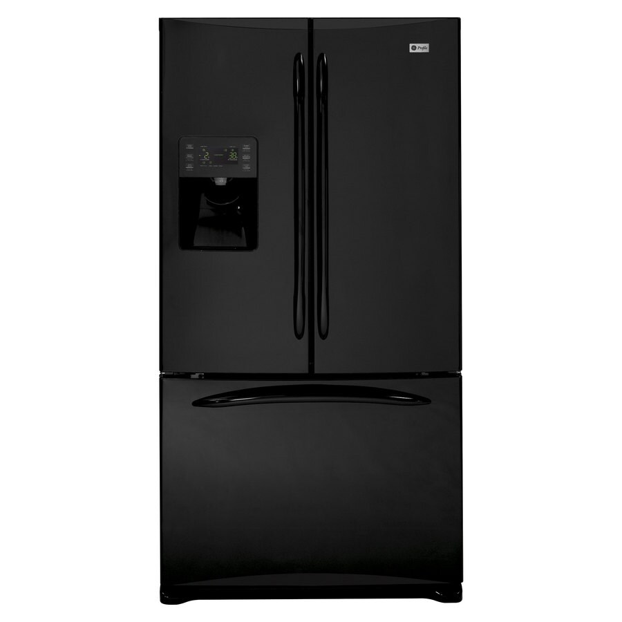 Ge Profile 25 8 Cu Ft French Door Refrigerator Color Black Energy Star In The French Door Refrigerators Department At Lowes Com