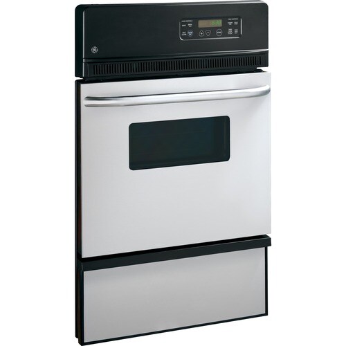 GE 24-in Self-cleaning Single Gas Wall Oven (Stainless Steel) in the ...