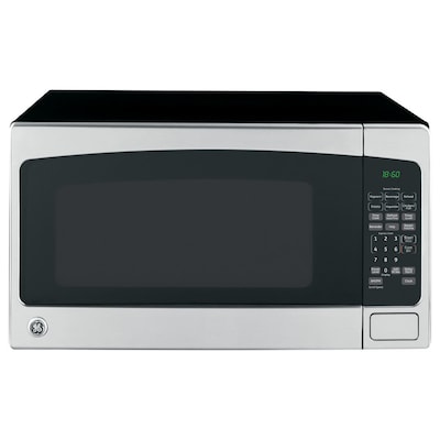 Ge 2 Cu Ft 1200 Countertop Microwave Stainless Steel At Lowes Com