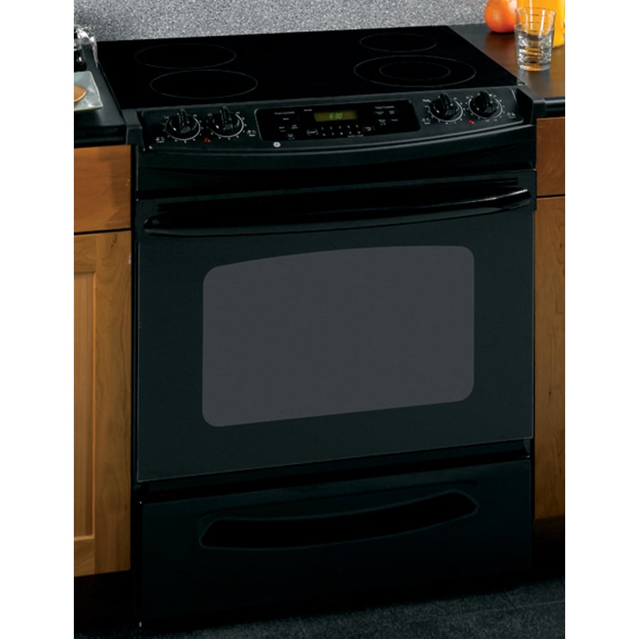 GE 30in Smooth Surface 4.4 cu ft SelfCleaning SlideIn Electric Range