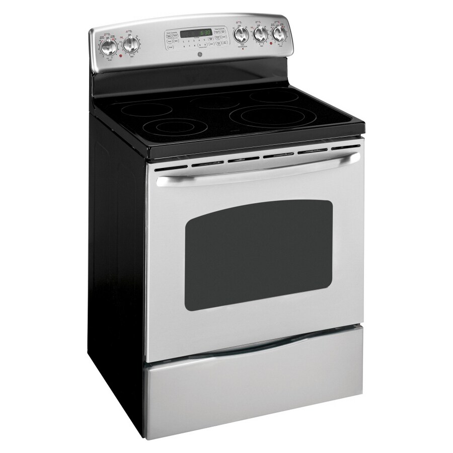 GE 30Inch Smooth Surface Freestanding Electric Range (Color Stainless