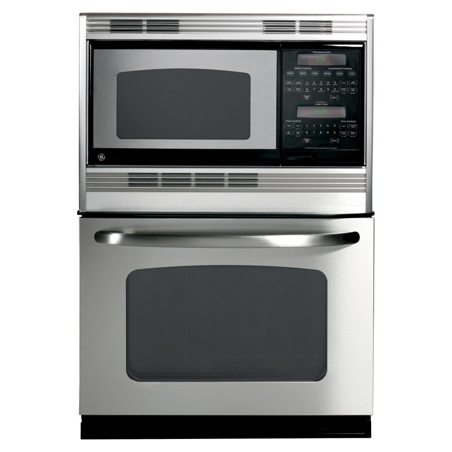 GE Self Cleaning Microwave Wall Oven Combo Stainless Steel Common   084691194781 