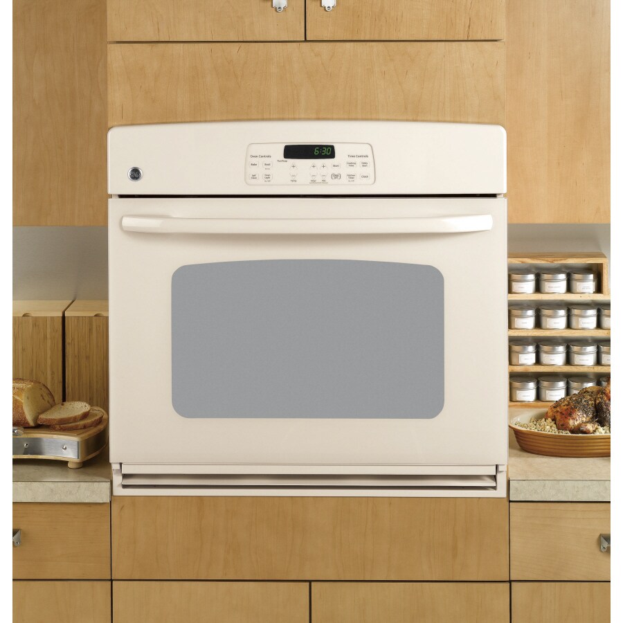 Ge 30 In Self Cleaning Single Electric Wall Oven Bisque At