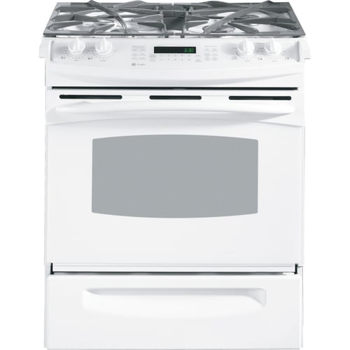 GE Profile 30-in 4.1 cu ft Self-Cleaning Slide-In Convection Gas Range ...