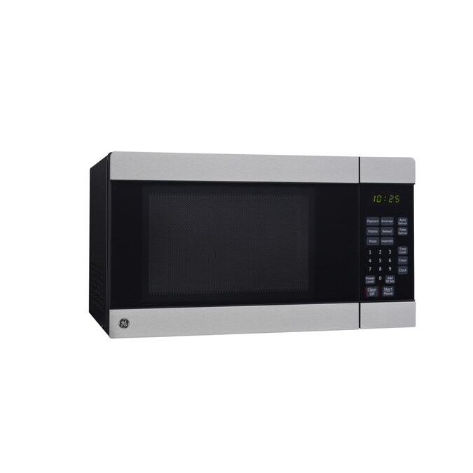 GE 0.7-cu ft 700-Watt Countertop Microwave (Stainless Steel) in the