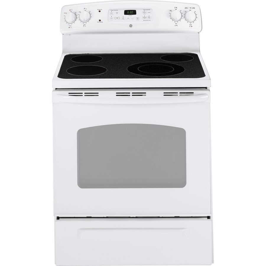 GE Smooth Surface Freestanding 5.3-cu ft Self-Cleaning Electric Range ...