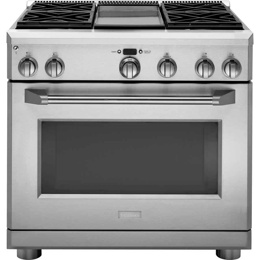 Monogram 6.2-cu ft Self-cleaning Convection Freestanding Gas Range ...