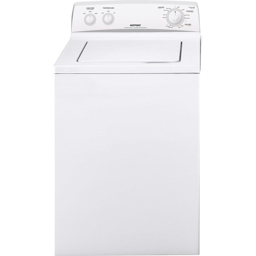 Hotpoint 3.3 Cu. Ft. Top-Load Washer (White) in the Top-Load Washers ...