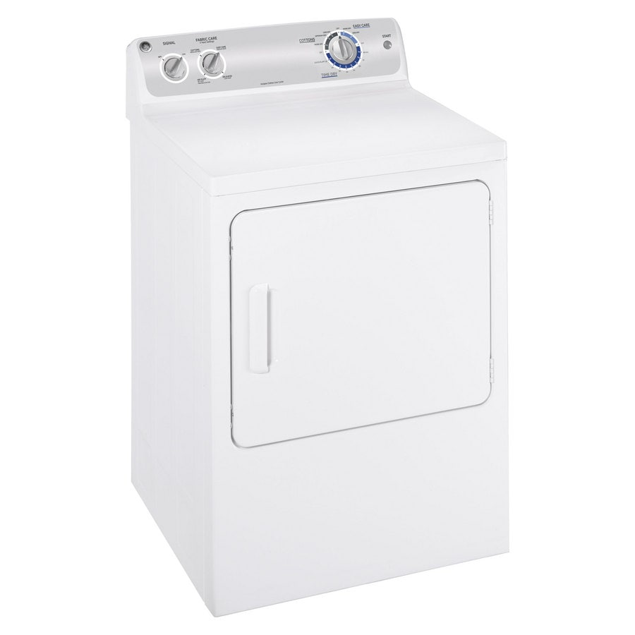 GE 7cu ft Electric Dryer (White on White) in the Electric Dryers