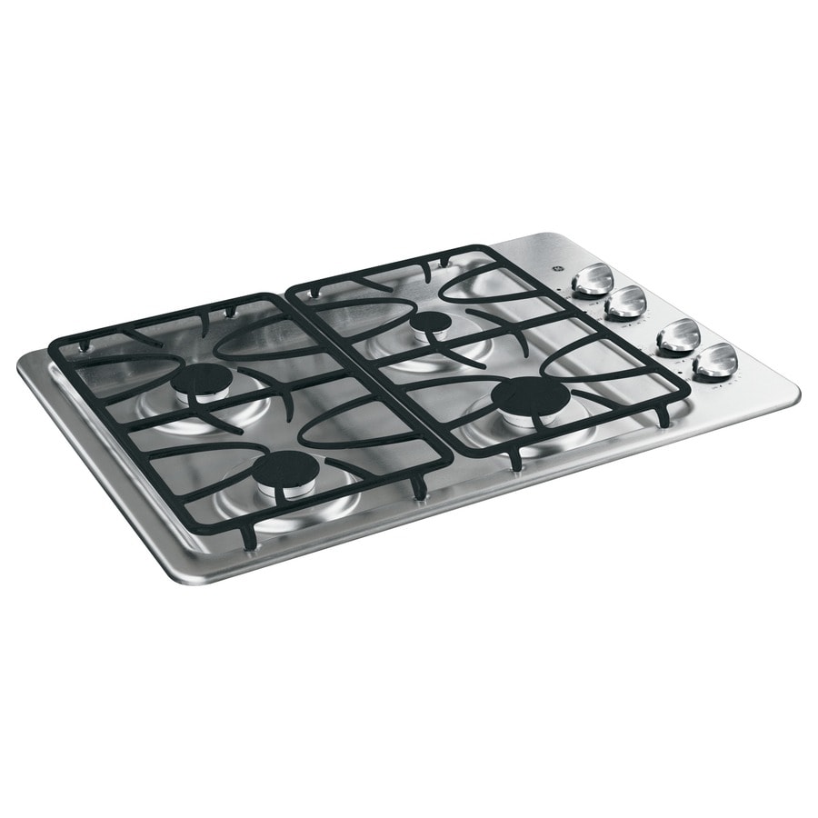 Ge 30 In Stainless Steel Gas Cooktop Common 30 In Actual 30 In