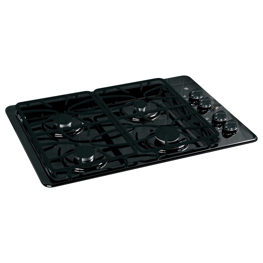 GE Gas Cooktop (Black) 30in; Actual 30in) at