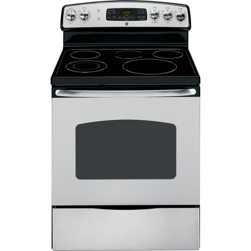 GE 30-in Smooth Surface 5 Elements 5.3-cu ft Self-Cleaning Freestanding ...