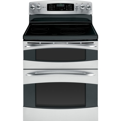 GE Profile 30-in Smooth Surface 6-Element 2.2 cu ft/4.4 cu ft Self ...