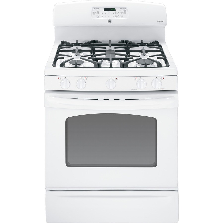 GE 30in 5cu ft Selfcleaning Gas Range (White) at