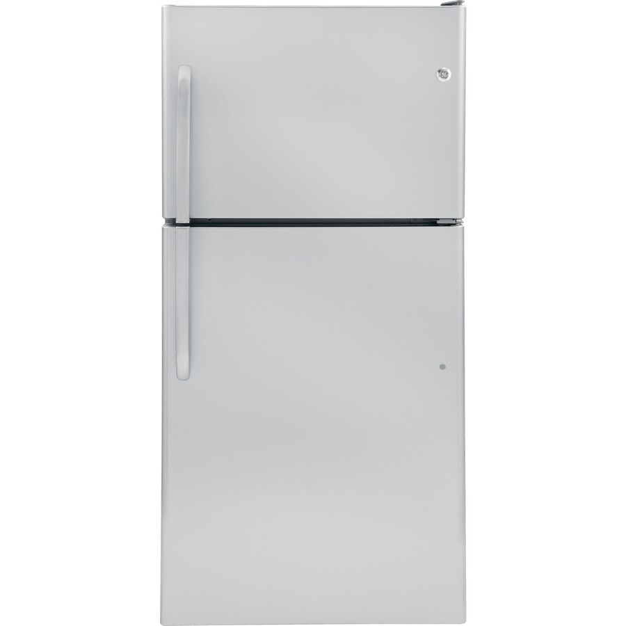 GE GTH20SBBSS 20-cu ft Top-Freezer Refrigerator (Stainless Steel)
